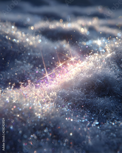 Sparkling Winter Wonderland: Glimmering Snowflakes and Frosty Elegance for Seasonal Design