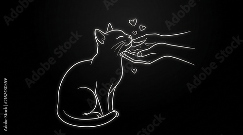 Cat Neon Art
