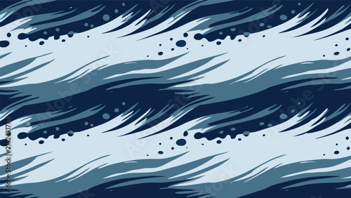 Editorial abstract blue brush stroke texture pattern vector illustration with abstract background seamless backdrop wallpaper creative splatter template decoration composition abstracted