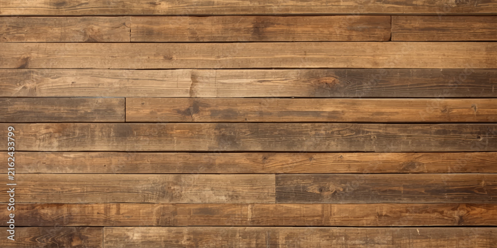 Obraz premium Old Wood Texture Background with Weathered Wooden Wall Planks, Rustic Brown Timber Surface and Vintage Natural Grain Pattern