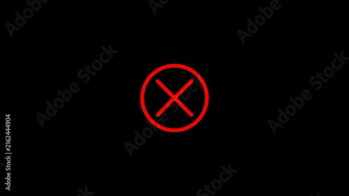  Block motion animation , restriction animation on transparent background in 4k with alpha channel.