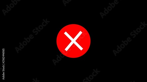  Block motion animation , restriction animation on transparent background in 4k with alpha channel.