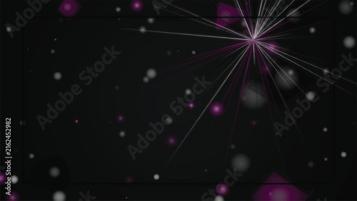 Abstract digital art featuring a vibrant neon background with glowing light particles and dynamic streaks of energy