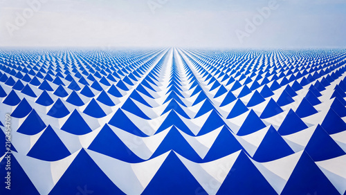 Papier peint 3  dans les tons de bleu