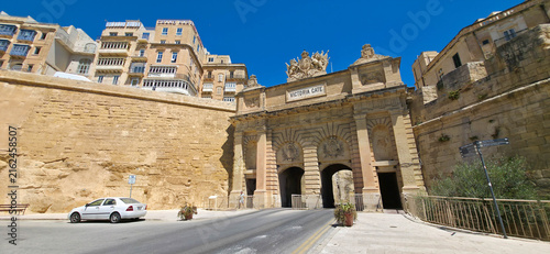 Victoria Gate, situated between the Marina Curtain and St. Barbara Bastion, Valletta, Malta