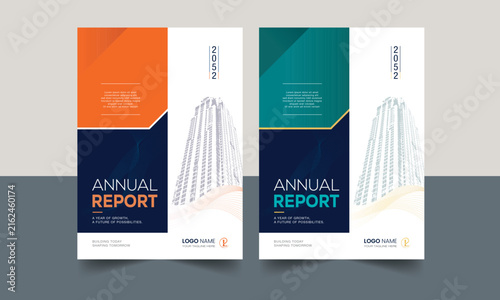 Modern Corporate Annual Report Cover Design Template and Corporate Business Brochure Design