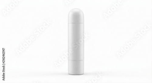 3D blank unbranded minimalist lip balm tube mockup