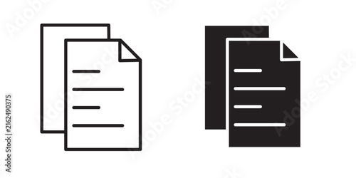 Canvastavla Duplicate icon line logos kit