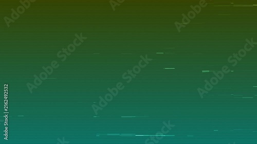 Horizontal static lines and slight noise at the top and bottom for video editing Minimalist Digital Distortion green Background 4k video