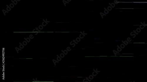 Film texture with subtle horizontal static lines and slight noise at the top and bottom for video editing Retro Purple Glitch Loop 4k video