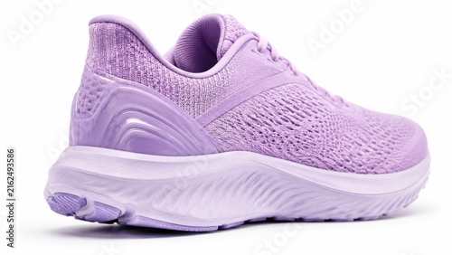 modern, lightweight lavender running shoe with a breathable mesh upper and cushioned sole, designed for comfort and performance.