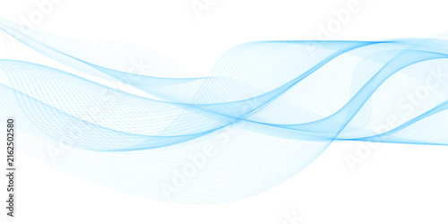A futuristic blue abstract background featuring a digital wave pattern with flowing light curves and motion lines creates a sleek vector illustration for a modern web wallpaper designA futuristic blue