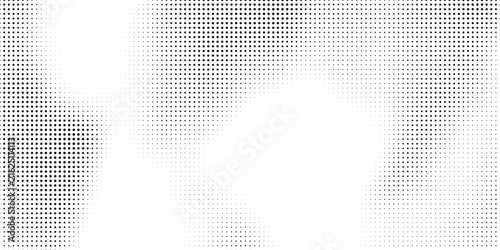halftone dots grunge wide background