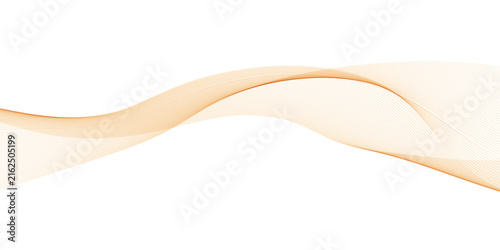 Abstract golden paper wave background and abstract gradient and gold wave curve lines. Wavy line horizontal divider outline minimalist background. White wave modern abstract background design.