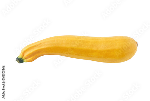 Bild auf Leinwand Vibrant Yellow Summer Squash Isolated
