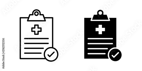 Canvastavla medical check up icon simple symbols bundle