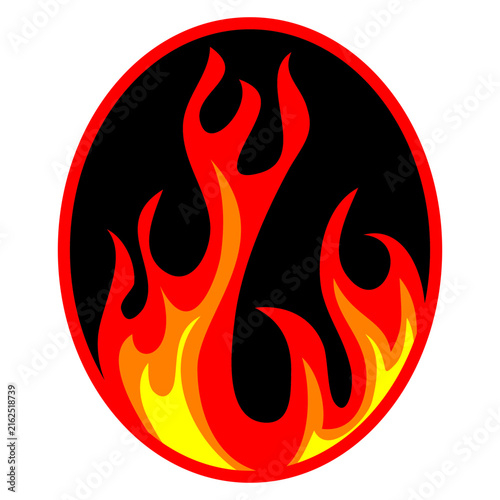 Fire flame icon symbol. isolated on white background. doodle fire design element. vector illustration