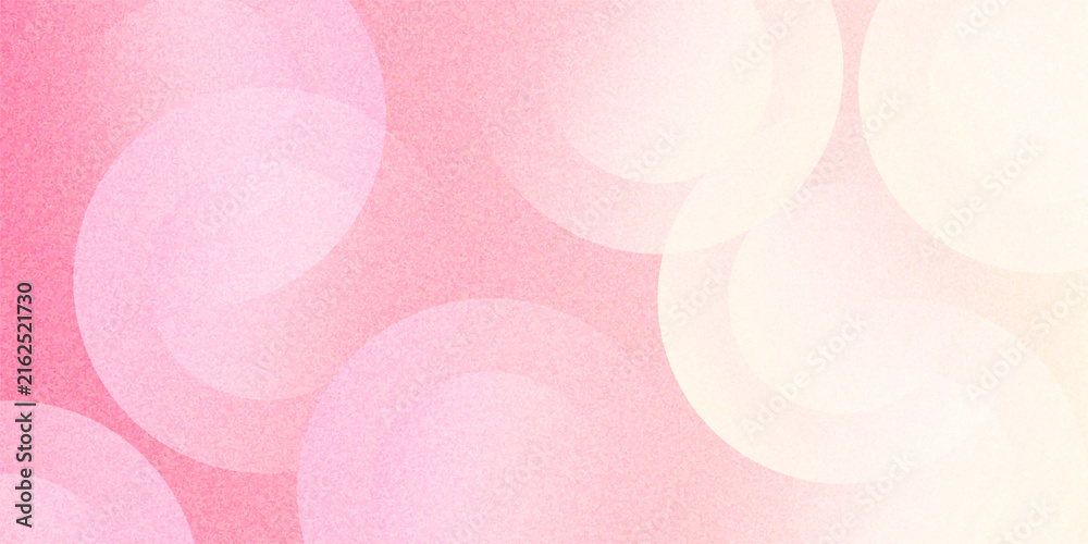 Fototapeta premium Abstract pastel colorful pink and yellow gradations. Circle effect style geometric abstract background simple