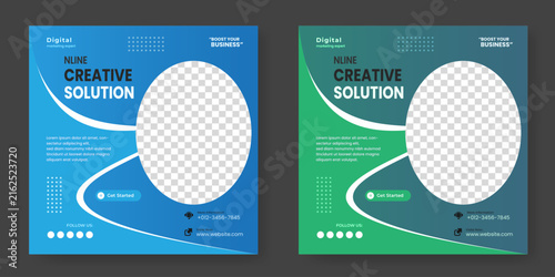 corporate business social media banner story design template. digital  business marketing web banner design