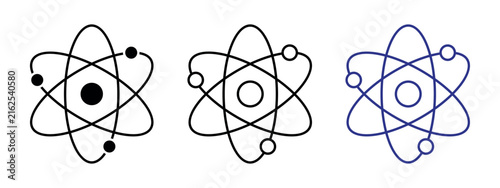 Konstfotografi Atom Outline Vector Icon