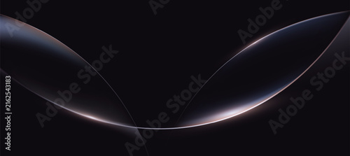 Elegant Dark Silk Wave Abstract Background