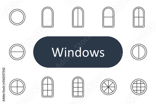 Картината върху платно Windows set icon