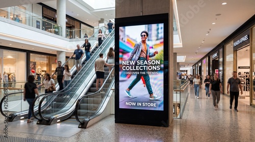Advertising Display in Modern Shopping Mall