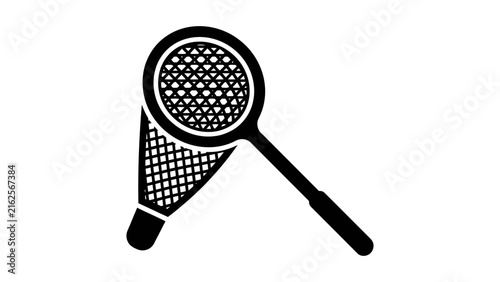 Badminton Racket and Shuttlecock Icon