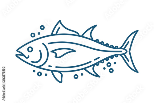 Tuna Fish Outline Icon