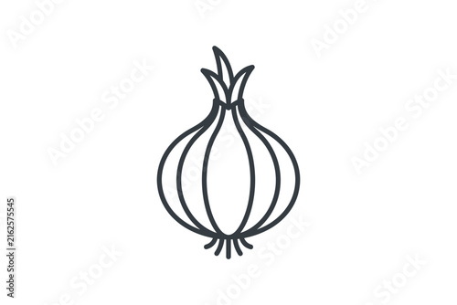 Onion Minimalist Vector Icon