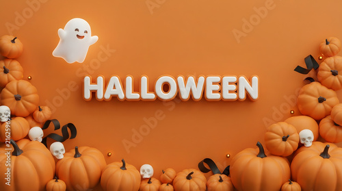 Happy halloween pumpkin jack o lantern celebration