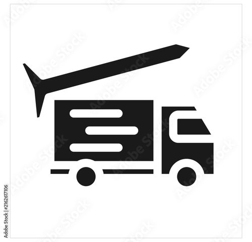Fast Delivery Truck Express Shipping Icon