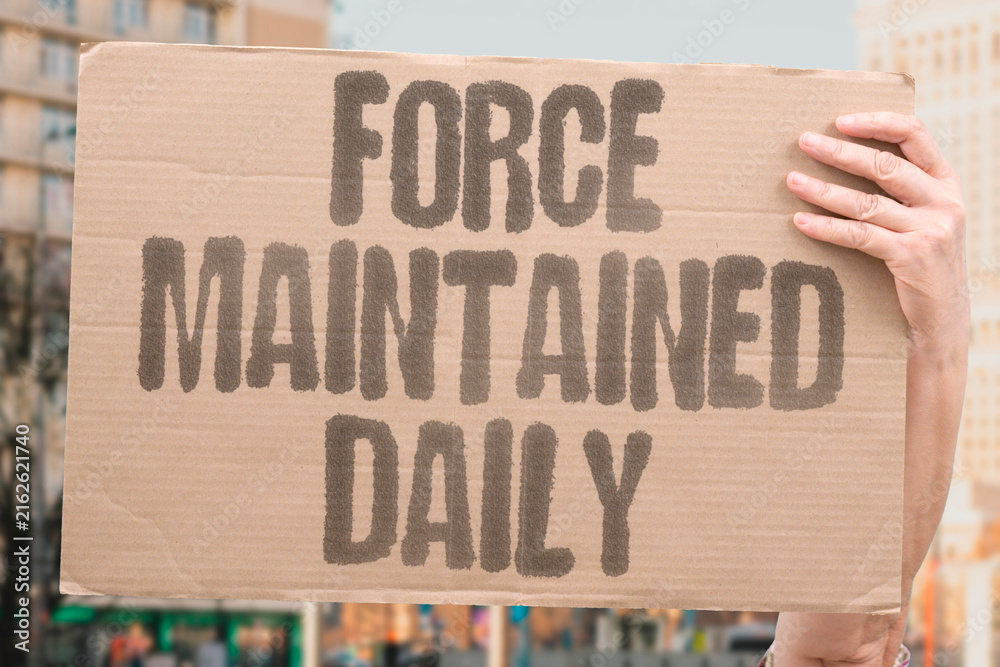 Foto "force maintained daily" Alerts remain force