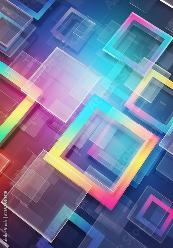 Prismatic Depths: An Aurora of Floating Frames