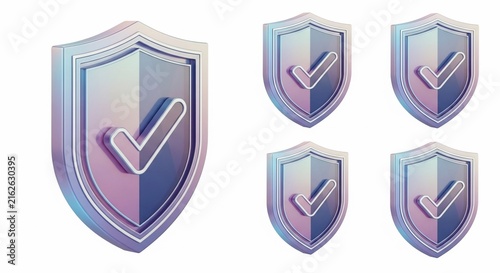 Gleaming Emblems: Iridescent Shields of Assurance