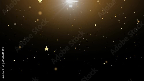 Gold particle light effect shines over a dark luxury backdrop.