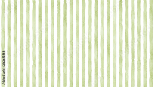 Minimalist sage green and white watercolor vertical stripes background, clean hand drawn line pattern presentation backdrop with copy space.