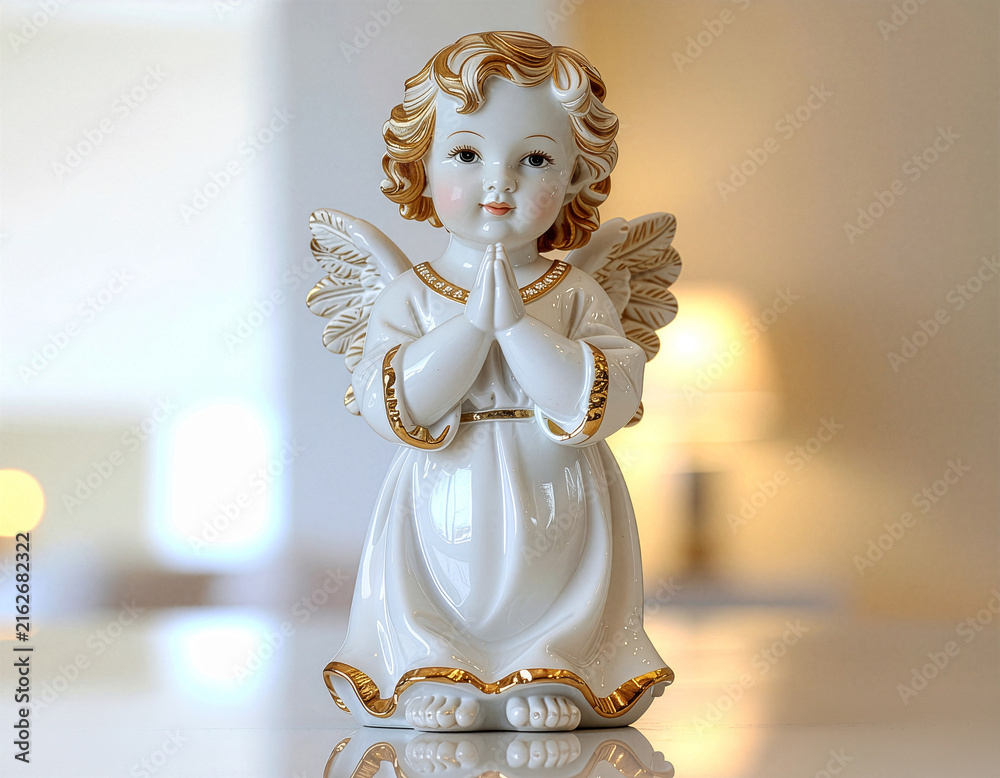 Fototapeta premium Mały aniołek figurka