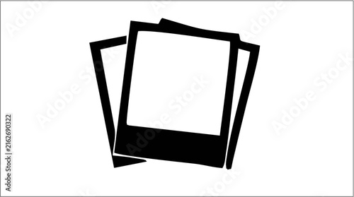 Stacked Photo Frame Collection Vector
