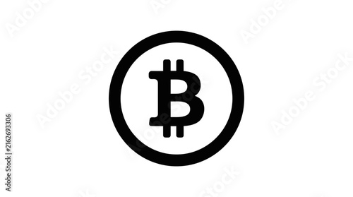 Obraz na płótnie Bitcoin Currency Icon