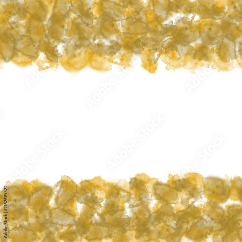 Gold Watercolor Splash Border Background Design
