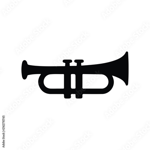 trumpet icon vector template illustration logo design
