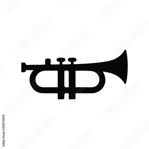trumpet icon vector template illustration logo design