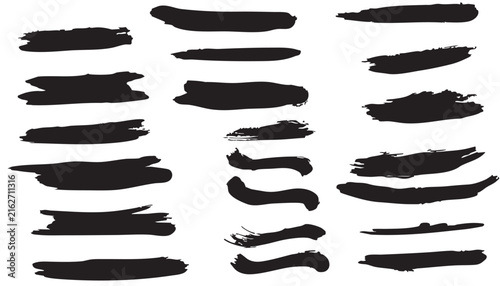 Set of Different Types of Nails and Hair with Ribbons, Banners, Labels, Scrolls, Gold Frames, Bows, Flags and Vintage Decorative Elements Collection