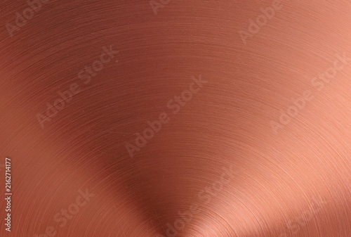 brushed shiny copper alloy texture circular polished antique bronze rose gold metal plate luxury background