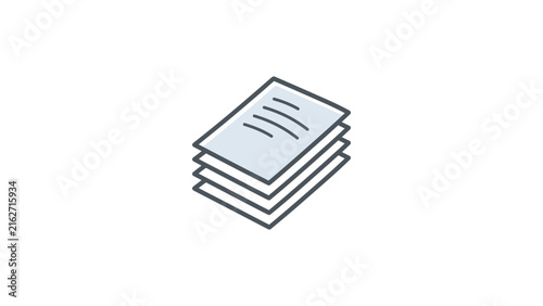 Stack of Papers Vector Icon