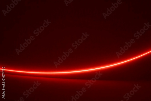 abstract red background with glowing line