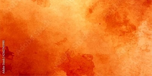 Warm Orange Watercolor Texture A vivid and abstract watercolor wash in warm shades of orange and yellow, evoking a sense of warmth, energy, and creativity. Perfect for backgrounds and design elements.