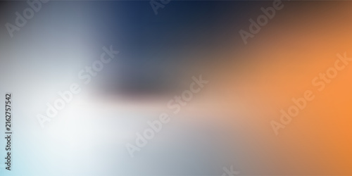 Soft Blurred Orange and Navy Blue Gradient Background with Copy Space