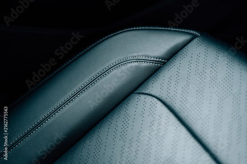 Canvas Print Seat upholstery in a new expensive car
